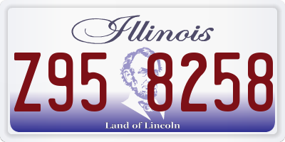 IL license plate Z958258