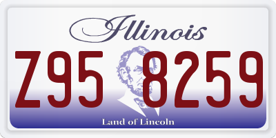 IL license plate Z958259