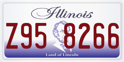IL license plate Z958266