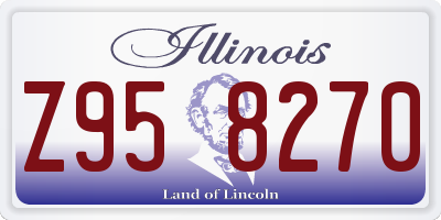 IL license plate Z958270