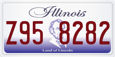 IL license plate Z958282