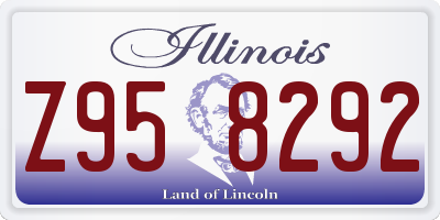 IL license plate Z958292