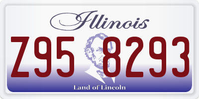 IL license plate Z958293