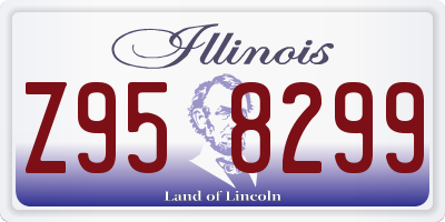 IL license plate Z958299