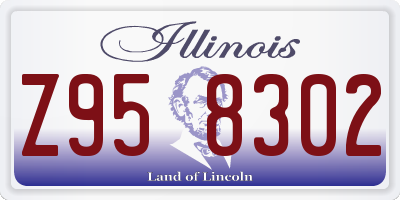 IL license plate Z958302