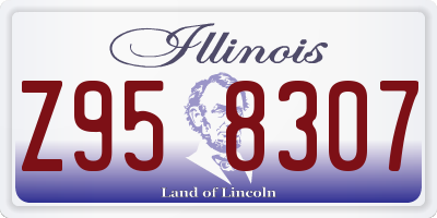 IL license plate Z958307