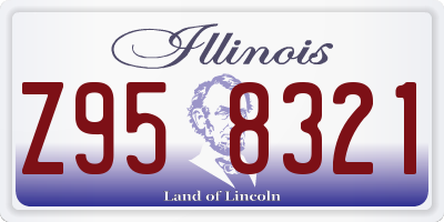 IL license plate Z958321