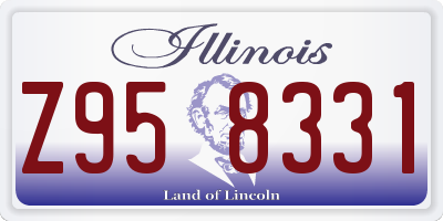 IL license plate Z958331