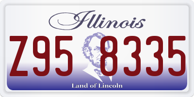 IL license plate Z958335