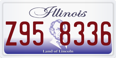 IL license plate Z958336
