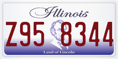 IL license plate Z958344