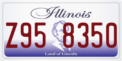 IL license plate Z958350