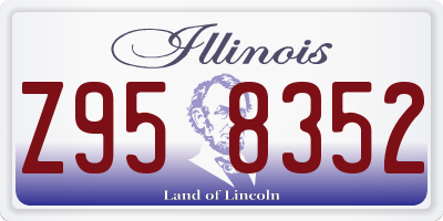 IL license plate Z958352