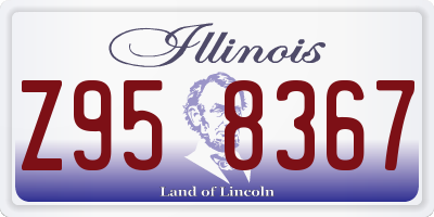 IL license plate Z958367