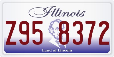 IL license plate Z958372