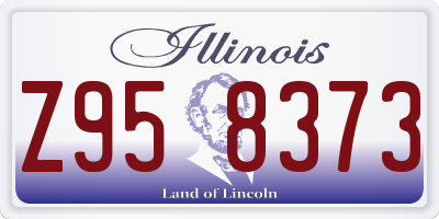 IL license plate Z958373