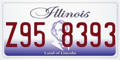 IL license plate Z958393