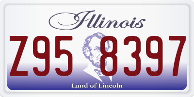 IL license plate Z958397