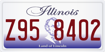 IL license plate Z958402