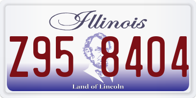 IL license plate Z958404