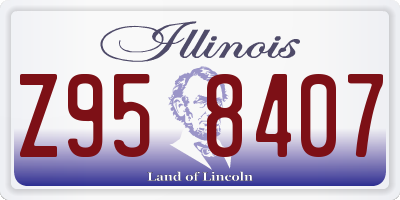 IL license plate Z958407