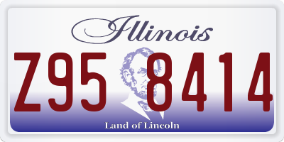 IL license plate Z958414