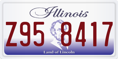 IL license plate Z958417