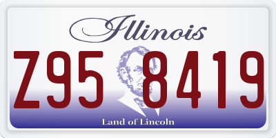 IL license plate Z958419