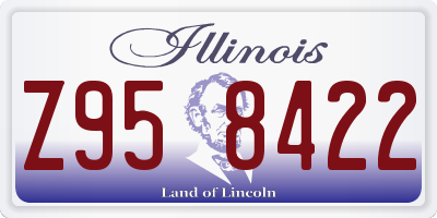 IL license plate Z958422