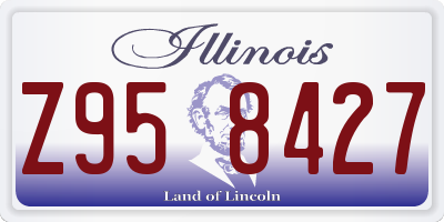 IL license plate Z958427