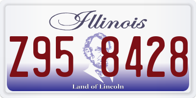 IL license plate Z958428
