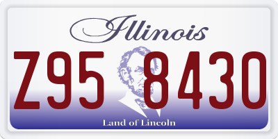 IL license plate Z958430