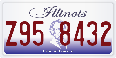 IL license plate Z958432