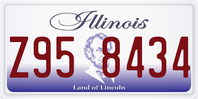 IL license plate Z958434