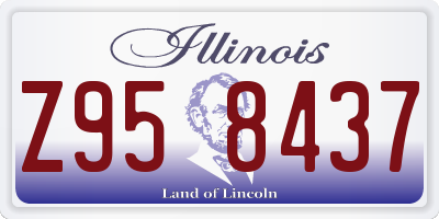IL license plate Z958437
