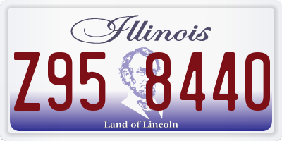 IL license plate Z958440