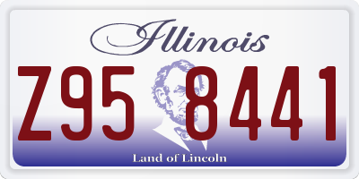 IL license plate Z958441
