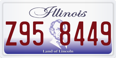 IL license plate Z958449