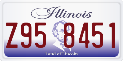 IL license plate Z958451