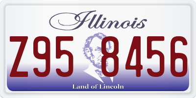 IL license plate Z958456