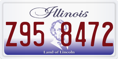 IL license plate Z958472