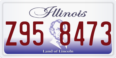 IL license plate Z958473