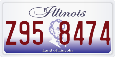 IL license plate Z958474