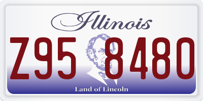 IL license plate Z958480