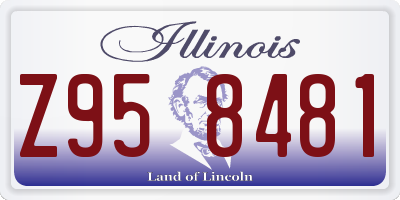 IL license plate Z958481