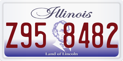 IL license plate Z958482