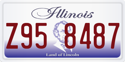 IL license plate Z958487