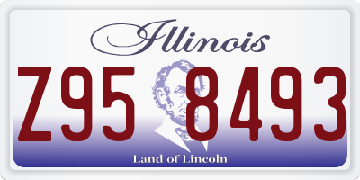 IL license plate Z958493