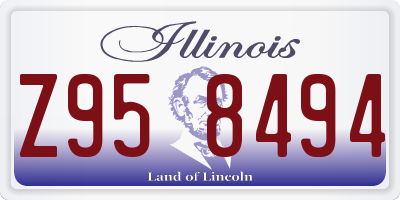 IL license plate Z958494