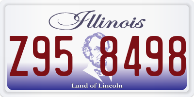 IL license plate Z958498
